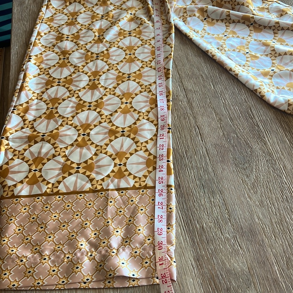 House of Harlow 1960 Gold and White Wide-Leg Trousers - Picture 10 of 10